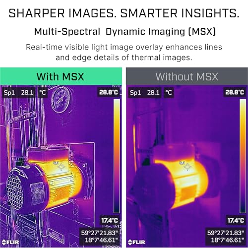 Flir i64 Thermal Imaging Camera, 480x640, ACE Platform, WiFi | MSX, 40 mK NETD, AssetLink, Ignite cloud, building/electrical/HVAC, battery, charger, case