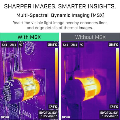 Flir i64 Thermal Imaging Camera, 480x640, ACE Platform, WiFi | MSX, 40 mK NETD, AssetLink, Ignite cloud, building/electrical/HVAC, battery, charger, case