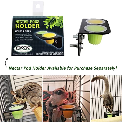 Nectar Pods (Honey) - Calcium-Fortified Jelly Fruit Treat - Sugar Gliders, Marmosets, Squirrels, Parrots, Cockatiels, Parakeets, Lovebirds, Conures, Hamsters, Geckos, Kinkajous & Other Small Pets…