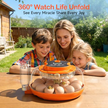 18 Egg Incubators for Hatching Eggs, Automatic Egg Turning and Humidity Control Incubator for Hatch Chicken Duck Quail Pigeon Pheasant Partridge Home Classroom Lab- - size: 18H