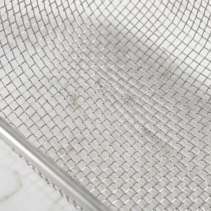 Kisangel 2pcs Mesh Reptile Substrate Scoop, Stainless Steel Litter Scoop for Reptile Tank Cleaning, 8 Mesh, Aperture Approx. 2.8mm, Shovel for Substrate Sifting