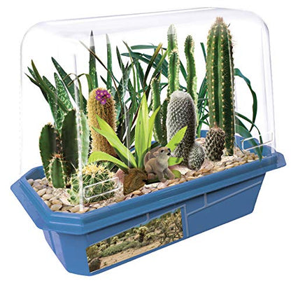Toys By Nature Miniature Worlds Desert Oasis Succulent Terrarium Starter Kit - Complete Supplies for Fast Growth Rate! Fun & Easy Setup for Indoor Miniature Garden (Desert Plant Collection) - style: Desert Plant Collection