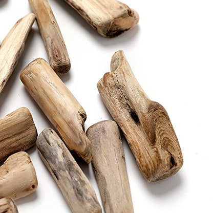 Driftwood Pieces for Crafts Frames Wreath Surf Art Beach Decor (1" - 4", 8OZ, 55pcs)