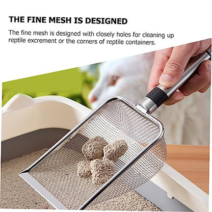 Pet Reptile Litter Scoop Sturdy Cleaning Tool for Tortoises Lizards and Pets Easy to Use Comfortable Grip for Litter and Waste Cleanup