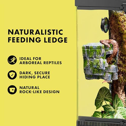 Zilla Vertical Décor Rock Cave 8.75 x 5.875 x 7.25",Grey