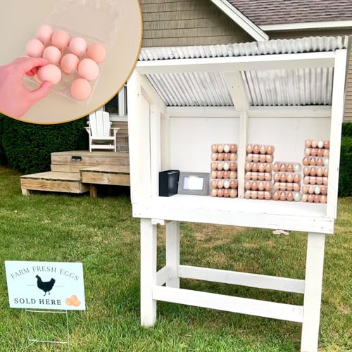 120 Pack Bulk Egg Cartons, Clear Plastic Chicken Egg Holders, Egg Tray Carton Holder for Home & Kitchen, Farm & Market Use, An Eco-Friendly Egg Storage Solution, 12 Grids - size: 120 Pack Egg Cartons 12 Grids 3x4