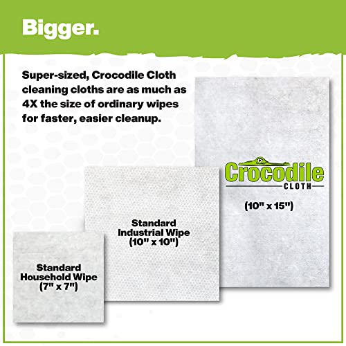 Crocodile Cloth PowerSCRUB Heavy-Duty Hand & Tool Cleaning Wipes, 6 Packs, 480 Count - size: 80 Count (Pack of 6)