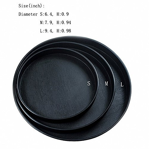 OMEM Reptile Food Bowl Water Dish,Feeding Dish, Birds Bowl (L, Black) - color: Black, size: L