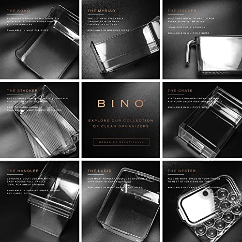 BINO Plastic Egg Container for Refrigerator - Clear, 13 Count, Sturdy, Durable - size: 13 Egg