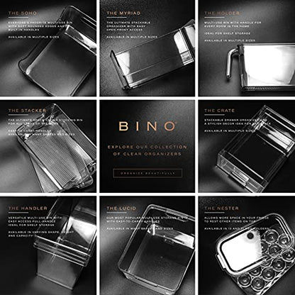 BINO Plastic Egg Container for Refrigerator - Clear, 21 Count, Sturdy, Durable - size: 21 Egg