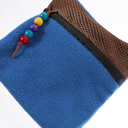 Breathable Hamster Travel Pouch Small Animal Carrier Bag with Shoulder Strap for Outdoor Use Bunny and Rat Dark Blue Reptile Carrier Random Random Color