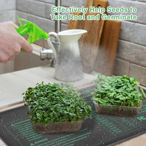 Durable Seedling Heat Mat 10x20.75 inches 8 Pack, Upgraded MET Certified Heat Mat for Plants Seed Germination,Hydroponic, Waterproof Greenhouse Heater, Seed Starter - size: 10"x20.75" 8pack
