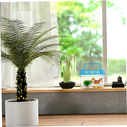 UKCOCO 4pcs Portable Turtle Feeding Box Transparent Reptile Habitat for Pets for Safe Transport Play Aquarium with Ventilation Design