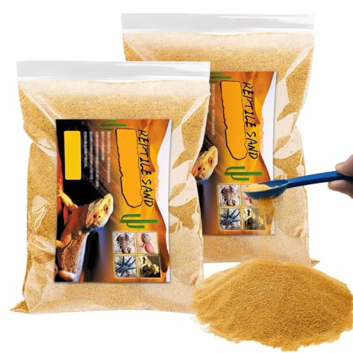 BNOSDM Reptile Sand,4.4lb Bearded Dragons Sands Substrate Bedding,Lizard Yellow Desert Blend Sands for Snakes Geckos Tortoises Turtle Tarantula Hermit Crab Scorpion Invertebrates - color: Yellow - 4.4Ib