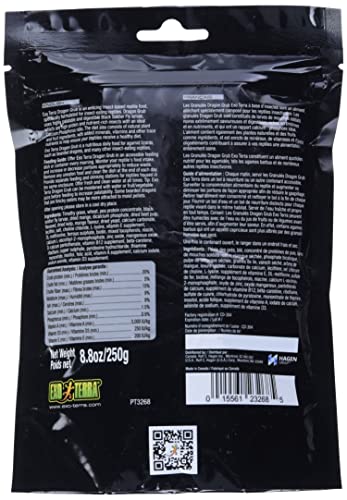 Exo Terra Dragon Grub, Adult, 8.8 oz | High-Protein Bearded Dragon Food with Black Soldier Fly Larvae