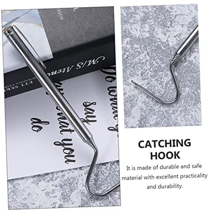 2pcs Retractable Snake Hook Snake Catcher Tool Reptile Catching Hooks and Smooth Design for Reptile Enthusiasts