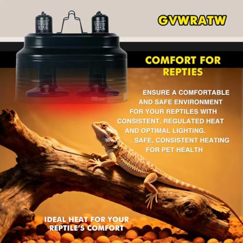 75W Reptile Heat Lamp, Ceramic Heat Emitter (2 Packs 0.25 inch-75mm) - E26 for Terrariums, Turtle, Lizard, Bearded Dragon, Snake, Reptiles, Amphibian, Pet Brooders, Chicken Incubation - color: 75 Watt, size: 75 mm