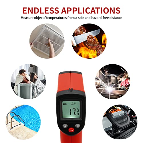 MEASUREMAN Infrared Thermometer (Not for Human),Standard Size Temperature Gun Non-Contact Digital Laser Thermometer-58℉~752℉(-50℃ to 400℃) - size: -58℉~752℉(-50℃ to 400℃)