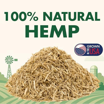 Hemp Bedding – Low Dust, Super Absorbent, Natural Odor Control, Eco-Friendly for Chicken Coops, Rabbits, Horses & Reptiles, 33 lb (Pack of 1) - size: 33 Pounds (Pack of 1)