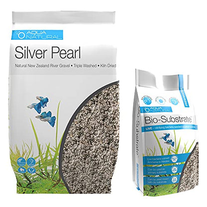 Aqua Natural Bio Substrate and Dry Substrate kit for New and existing Aquariums, Silver (BIOKIT001) - color: Silver