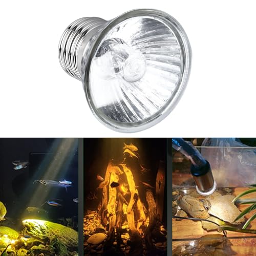 75W Reptile Heat Lamp Basking Light Bulb Energy Efficient Safe Calcium Vitamin D Lighting for Turtles Lizards Terrarium