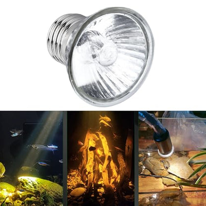75W Reptile Heat Lamp Basking Light Bulb Energy Efficient Safe Calcium Vitamin D Lighting for Turtles Lizards Terrarium