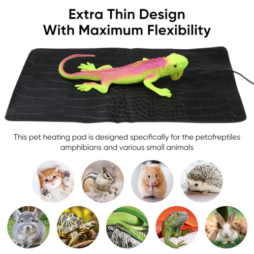 LIOOBO Reptile Pet Heating Cushion USB Carbon Fiber Heated Mat Energy Efficient Pet Supply for Cold Weather Safe Comfortable Use