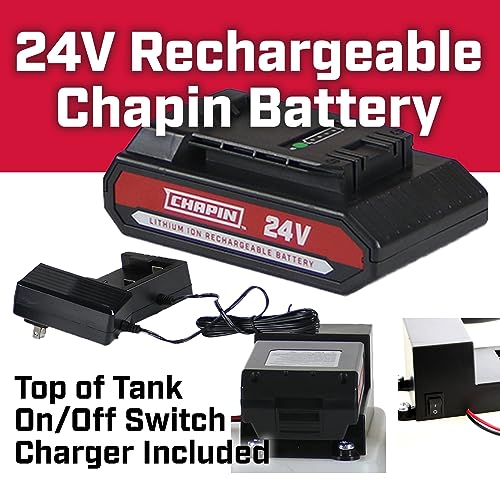 Chapin 97024: 8-Gallon 24V Rechargeable Battery ATV Multi-Purpose Tank Sprayer for Lawn & Garden, Farm & Acreage, Fertilizers, Pesticides, Herbicides, Fits Garden Carts, ATVs and UTVs - size: 8 Gallon, 24V Rechargable