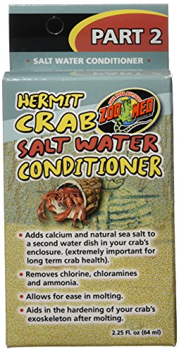 Zoo Med Hermit Crab Salt Water Conditioner - size: 2.25 fl. oz.