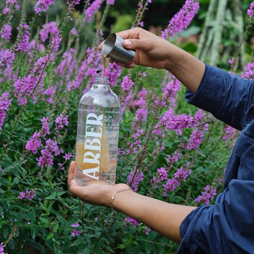 32 oz Spray Bottle for Plants - Misting Refillable Trigger Sprayer | ARBER's Translucent refillable trigger sprayer with fine mist to stream settings; leakproof heavy-duty plastic for gardening