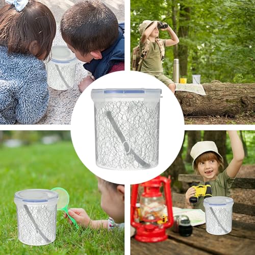 Plastic Reptile Feeding Box with Ventilation Holes, Easy to Mantis Breeder Cage for Small Crawling, Pet Supply Terrarium Container
