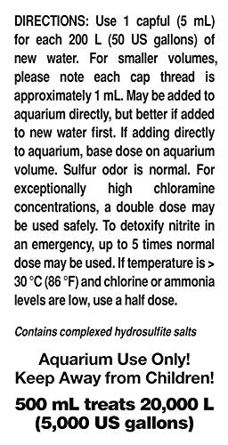 Seachem Prime Fresh and Saltwater Conditioner - Chemical Remover and Detoxifier 500 ml | Chemical Remover and Detoxifier - size: 500 mL, style: Conditioner
