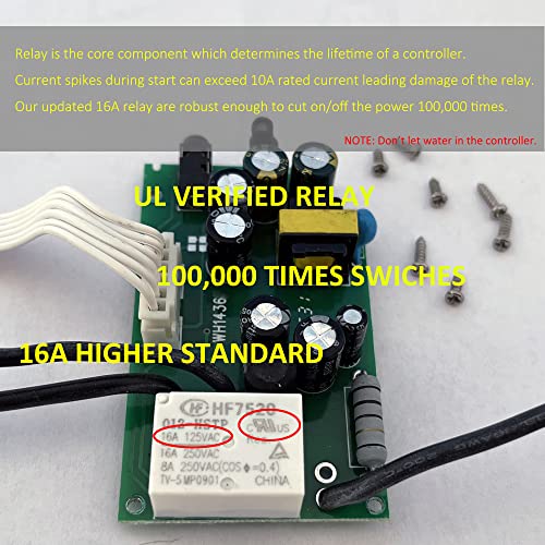 WH1436A 10A Temperature Controller 110V | Digital Thermostat Switch Sous Vide Controller NTC 10K Sensor Improved Version