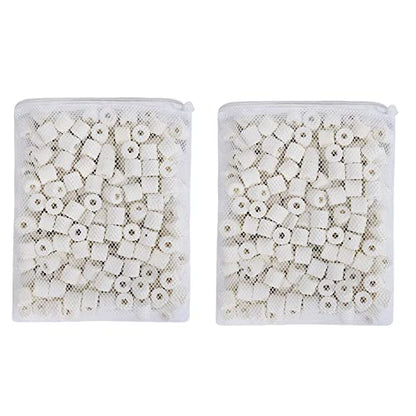 Aquarium Premier Bulk Bio Ceramic Rings Filter Media, 2 lbs | Fresh Water, Sea Water Fish Tank, Canister Filter, Koi Fish Pond Reef Filter - size: 2 lbs