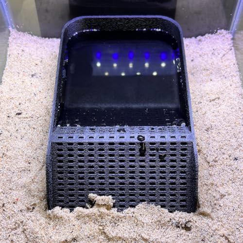 Hermit Crab Watering Pool | Platform Pool Accessory with Access Ramp for Hermit Crabs | 6.5" x 4" | Made in USA (Salt Only, Black) - color: Salt Only, Black