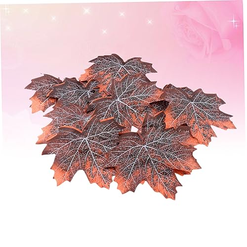 LIOOBO 12pcs Maple Leaf Litter Reptile Cage Decor Pet Habitat Ornament for Snakes Lizards Frogs Terrarium Accessories