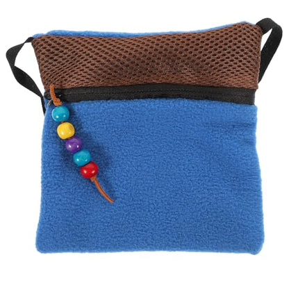 Small Animal Carrier Bag for Travel with Shoulder Strap, Breathable Outdoor Reptile and Hamster Sleeping Sack, Navy Lightweight Pet Travel Carrier Random Color