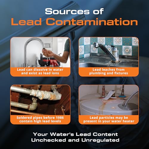 Watersafe® Lead in Drinking Water Test Kit – EPA-Compliant & Lab-Verified 8-Minute Detection Below 5 PPB – Easy & Accurate DIY Home Testing for Tap & Well Water - 2 Pack