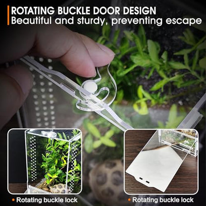 Acrylic Jumping Spider Habitat, Insect Terrarium, Bug Enclosure, Praying Mantis Habitat, Frog Enclosure - size: Small
