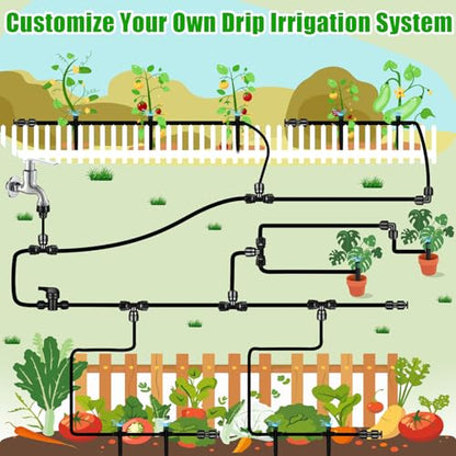 20 Pack 1/4" End Plugs Quick Connect Fittings,1/4 Inch Irrigation Tubing Fittings Anti-Drop Push to Connect End Connectors for 1/4 Inch Drip Irrigation Tubing Garden Irrigation System - size: 20 Pack End Plugs