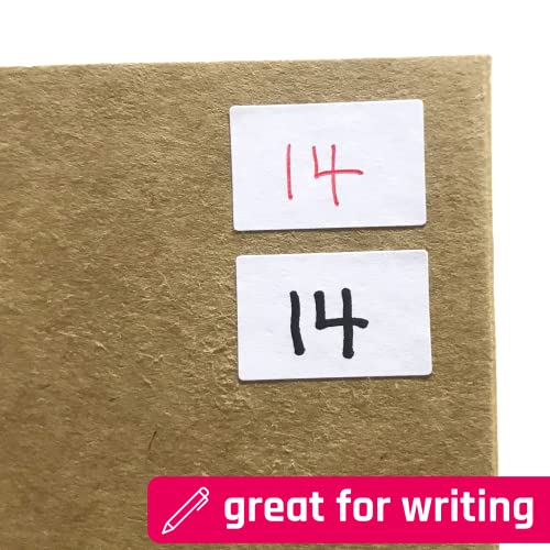 0.5" x 0.3", 2000 Pack - Small Price Stickers, White Pricing Labels | Small Labels to Write On - size: 2000 Pack