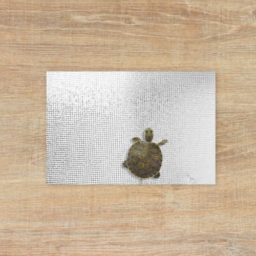 Heating Pad Mat with Advanced Reflective Film Technology Reptile 2pcs Portable Lightweight Heat Mat Silver Thermal Insulation for Frogs and Geckos in Terrarium or Reptile Tank