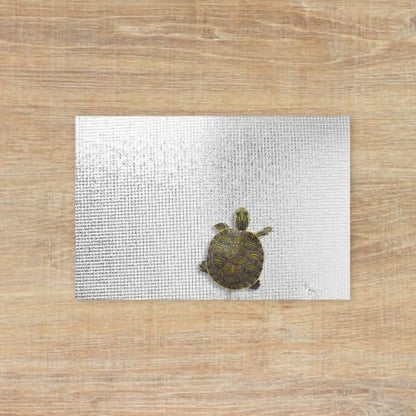 Heating Pad Mat with Advanced Reflective Film Technology Reptile 2pcs Portable Lightweight Heat Mat Silver Thermal Insulation for Frogs and Geckos in Terrarium or Reptile Tank