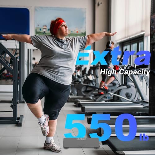 550lbs/250kg Scale for Body Weight Bathroom: Digital Scales Accurate with BMI Via Smart APP, Capacity Weight Scales, Extra-High Capacity, Bright LED Display & Large Clear Numbers - color: Smart Black 550lb
