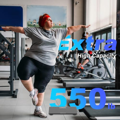 550lbs/250kg Scale for Body Weight Bathroom: Digital Scales Accurate with BMI Via Smart APP, Capacity Weight Scales, Extra-High Capacity, Bright LED Display & Large Clear Numbers - color: Smart Black 550lb