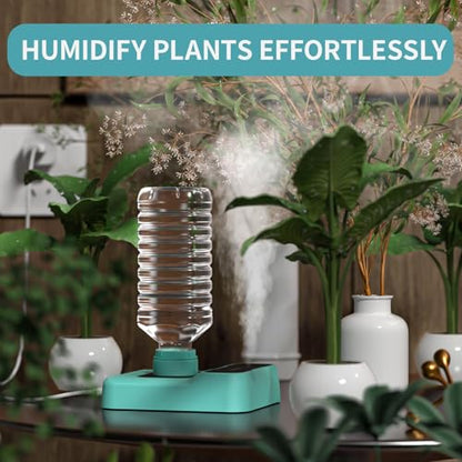 Travel Humidifier, Portable Small Humidifier for Plants, Bedroom, Office, Hotel or Car, Battery Operated Mini Cool Mist Humidifiers, Quiet 23dB, Auto-off, Night Light & BPA-Free, Green - color: Green