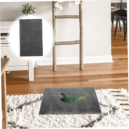 2PCS Reptile Mat Wear-Resistant Tortoise Bedding and Convenient Snake Carpet for Lizards Geckos and Terrapins Moisture-Absorbing Terrarium Accessory