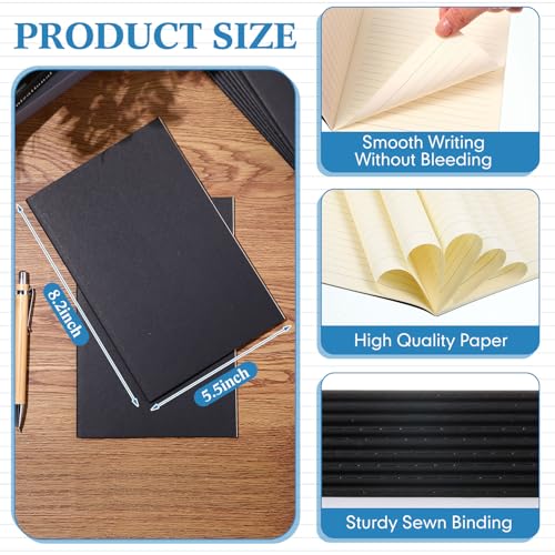 100 Pcs Journals Notebooks Bulk - Kraft Softcover A5 Small Notebooks 5.5 Inch x 8.3 Inch Notepads with 60 Page 30 Sheet for Writing Sketch Travel Office Supplies(Multicolor,Lined) - color: Multicolor, style: Lined