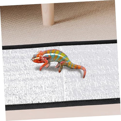 Reptile Heat Pad Reflective Film Insulation Pad Heat Mat for Pets Reptile Heating for Tank and Small Pet Enclosures 11.81 X 6.29 X 0.03 in 1 pc