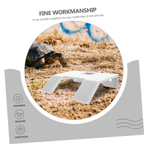 MERRYHAPY Stable Lightweight Turtle Basking Platform Multi-Functional Turtle Tank Supply Climbing Ramp for Reptiles Aquarium Floating Decor for Tanks
